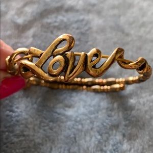 Alex and Ani “love” wrap bracelet
